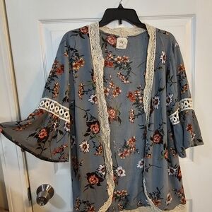 Grace & Emma Floral Kimono Cardigan